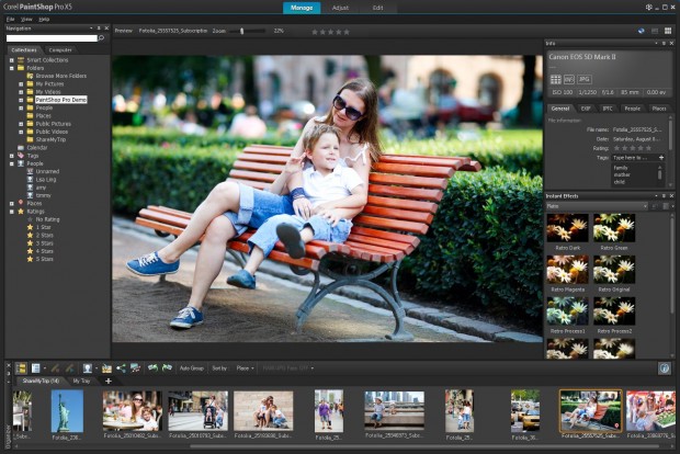 Corel Paintshop Pro X5 - Voransichten (Bild: Corel) 